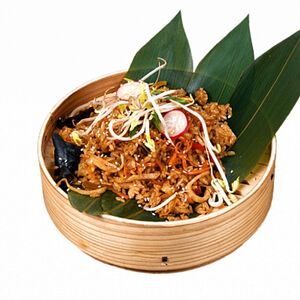 Рис с куриным филе в соевом соусе