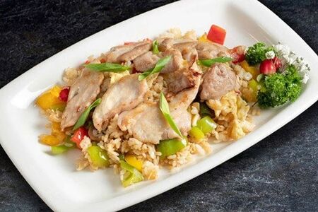 Теппаньяки рис с курицей