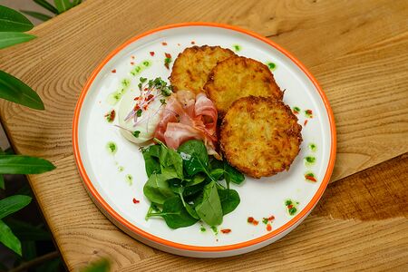 Драники с беконом