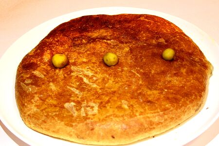 Осетинский пирог с картофелем и грибами