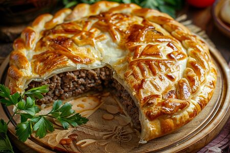 Осетинский пирог с мясом