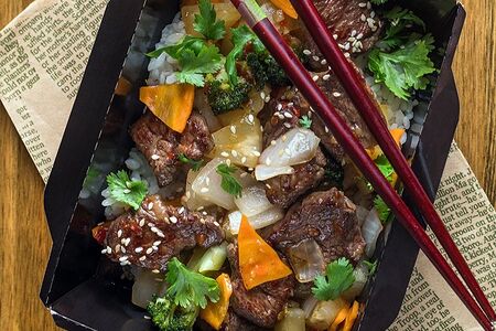 Рис с говядиной