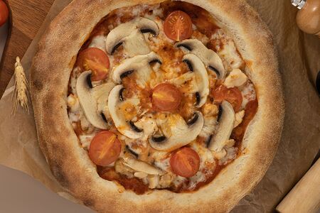 Пицца Куриная с грибами