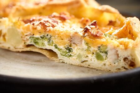 Тарт сытный Курица и брокколи