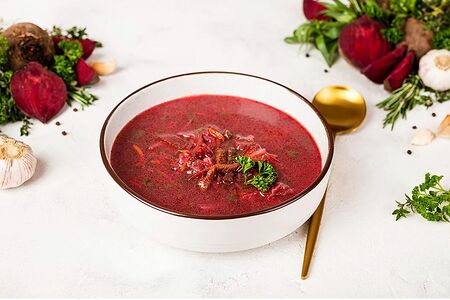 Борщ домашний с говядиной оригинальный