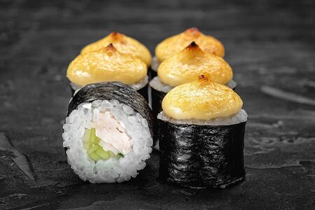 Запеченный маки с курицей