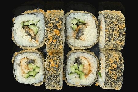 Жареный с угрем