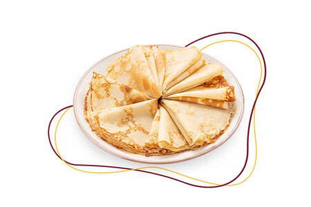 Стопка домашних блинов