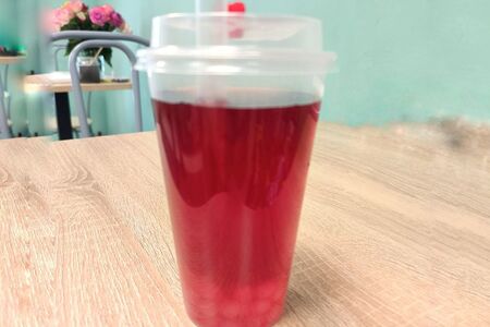  Бабл-ти (лимонад) Голубая малина с джус-боллами Манго