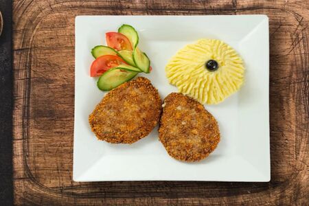 Котлета с гарниром