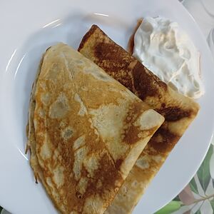 Пустые блинчики со сметаной 2 шт.