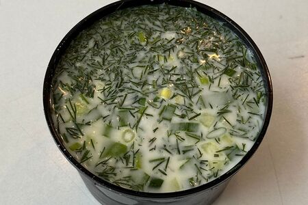 Окрошка на сыворотке