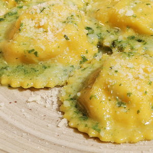 Равиоли креветки с цукини