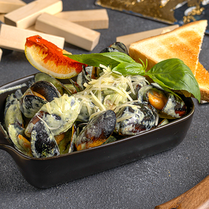 Мидии в створках в Сливочном Соусе 350 гр