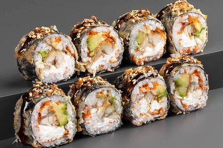 Горячий ролл с угрём