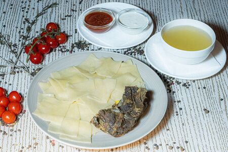 Хинкал Лезгинский (Кумыкский) с сушеным мясом говядины