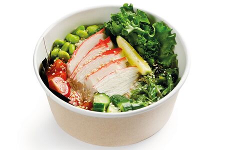 Поке Краб с ореховым соусом