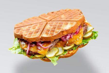 Вафля-бургер Молчаливый биф