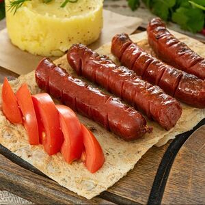 Охотничьи колбаски с гарниром