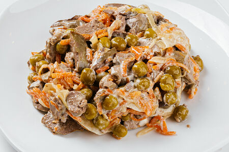 Салат с печенью