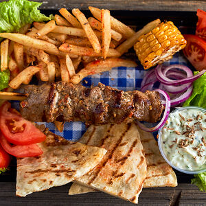 Мерида сувлаки из свинины