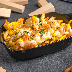 Фри под сыром с креветками 200 гр