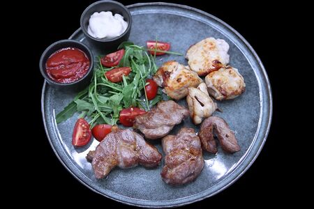 Ассорти на двоих из свинины и курицы