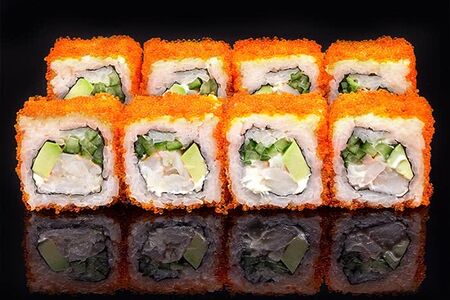 Калифорния с тигровыми креветками