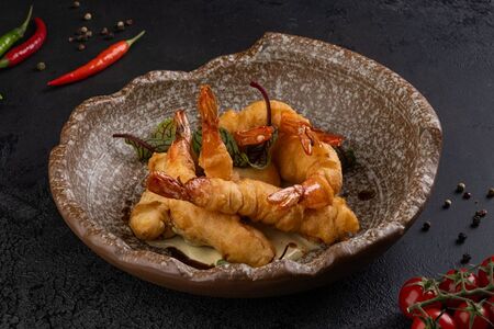 Креветки темпура