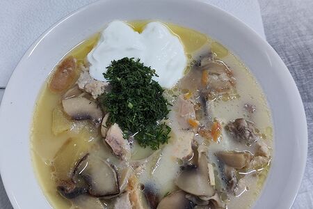 Суп грибной