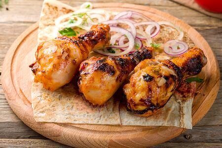 Шашлык из куриной голени