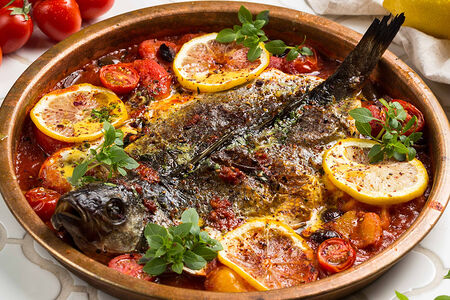 Сибас из печи