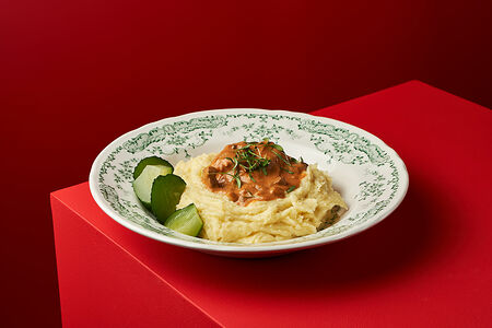 Бефстроганов из мраморной говядины