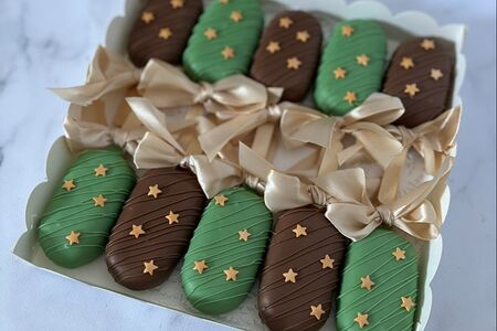 Чизкейки-эскимо со звездами 23 февраля