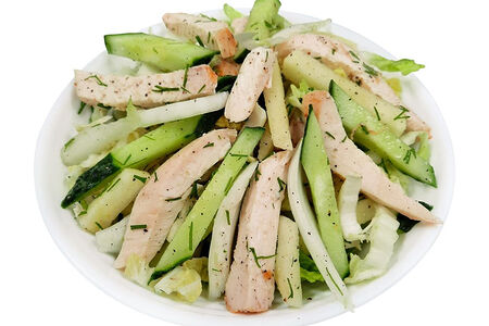 Салат Зелёный с курицей гриль