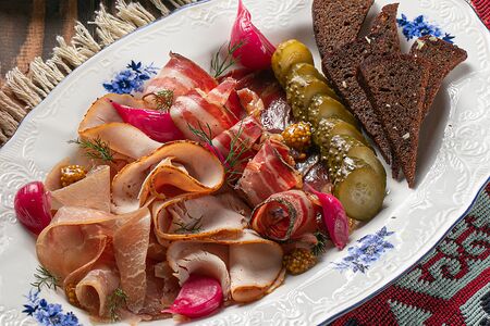 Тарелка с мясом