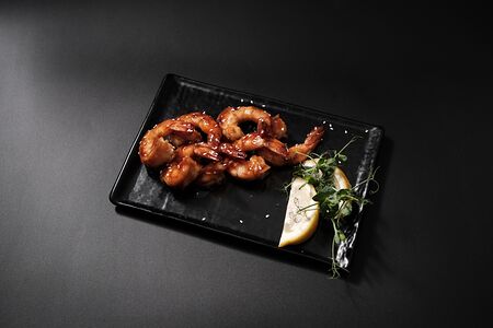 Креветки в соусе терияки 