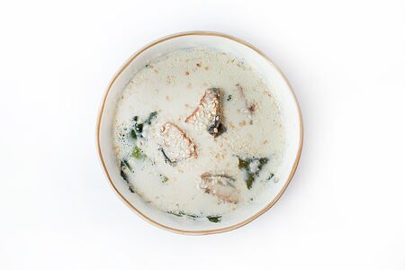 Сливочный суп с угрём