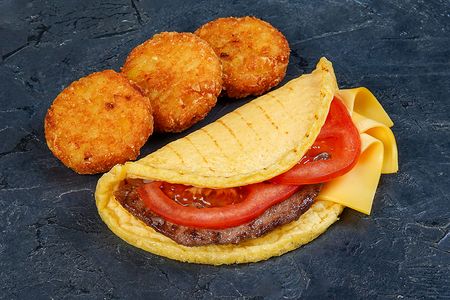 Маг завтрак с котлетой