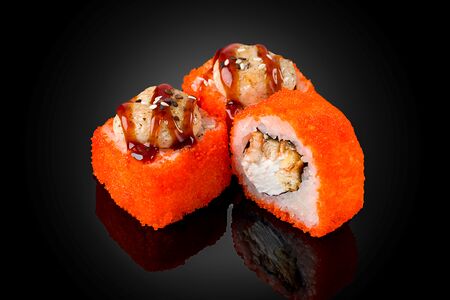 Ролл Шидзу Угорь Запеченный