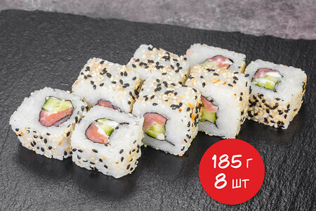 Ролл Калифорния с копчёным лососем