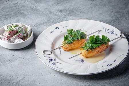 Люля-кебаб из морепродуктов 