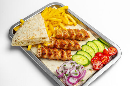 Люля-кебаб куриный и фри