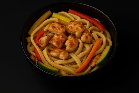 Удон с цыпленком