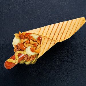 Русский кулек с картошкой и опятами