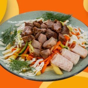 Шаурма в коробке со свининой