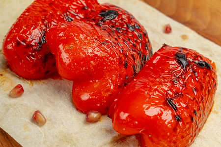 Болгарский перец на углях