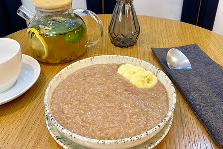 Овсяная каша с шоколадом 