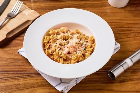 Фузилли с креветками 