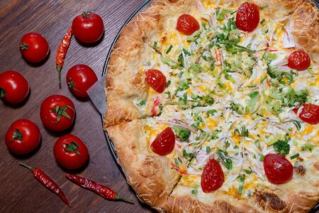 Пицца со снежным крабом